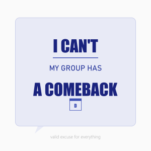I Can't My Group Has a Comeback K-Pop T-Shirt