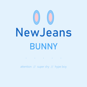 NewJeans BUNNY Denim K-Pop T-Shirt