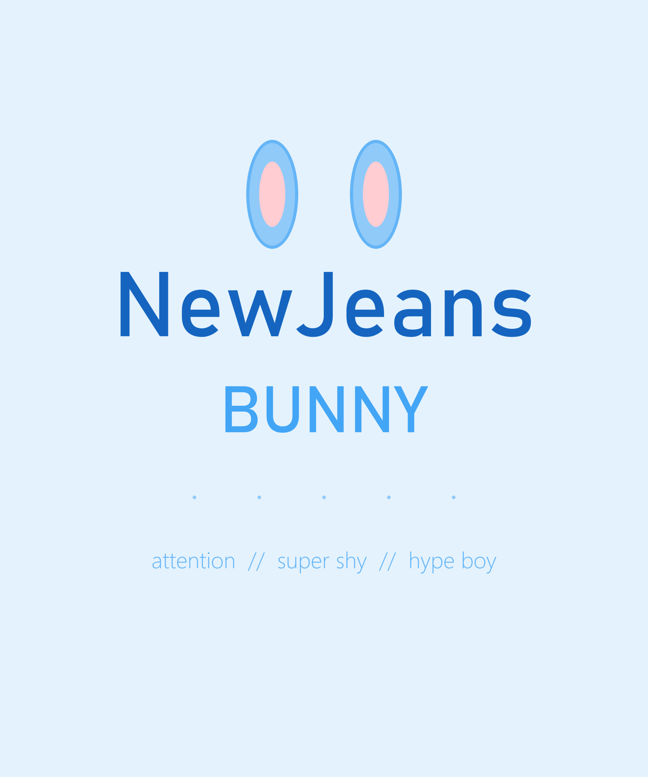 NewJeans BUNNY Denim K-Pop T-Shirt