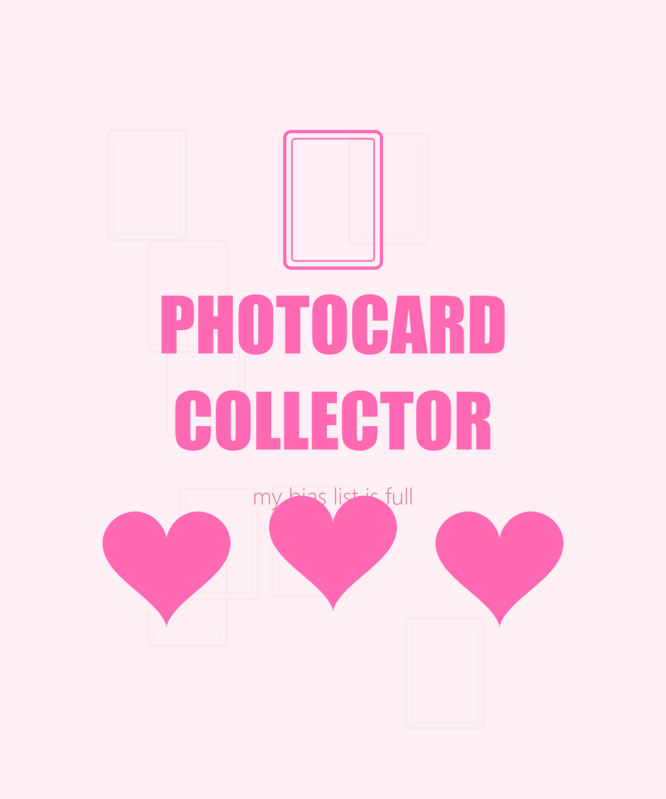 Photocard Collector K-Pop T-Shirt
