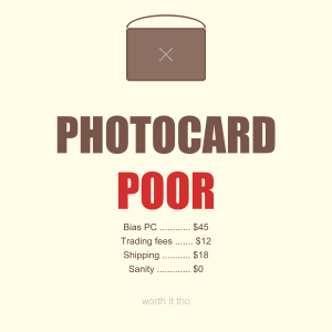 Photocard Poor K-Pop T-Shirt